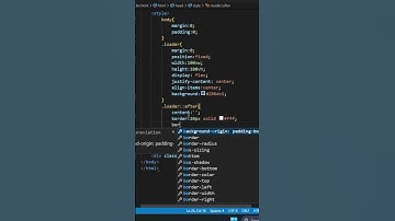 How to create Loader in Html CSS