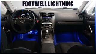 I Installed Footwell LED Lighting on my Lexus IS250