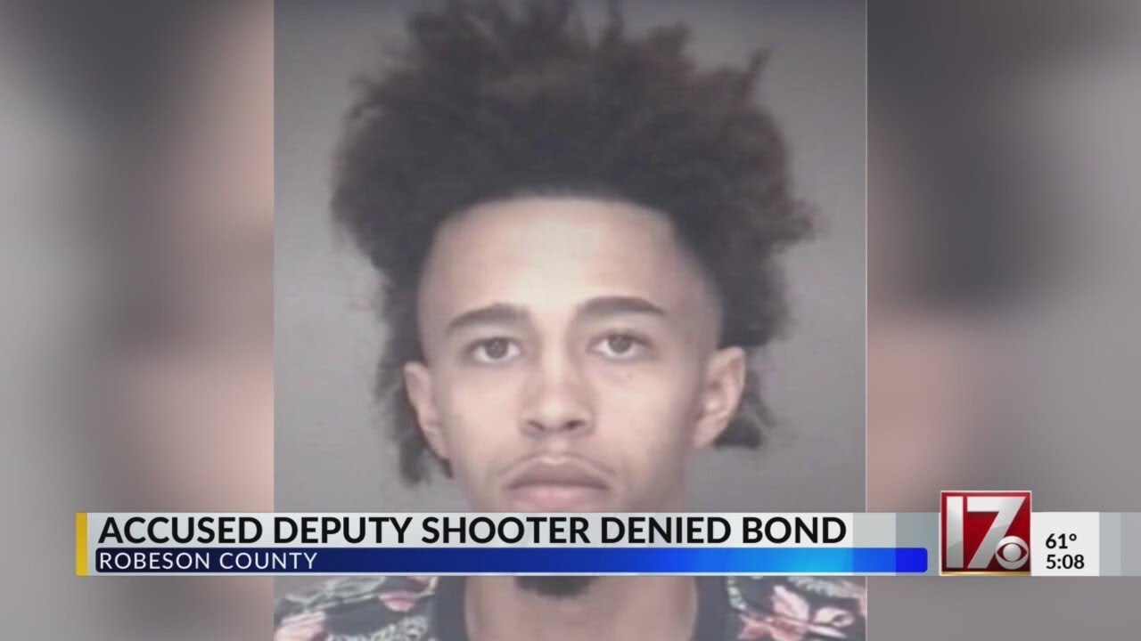 Robeson County suspect denied bond in deputy shooting case - YouTube