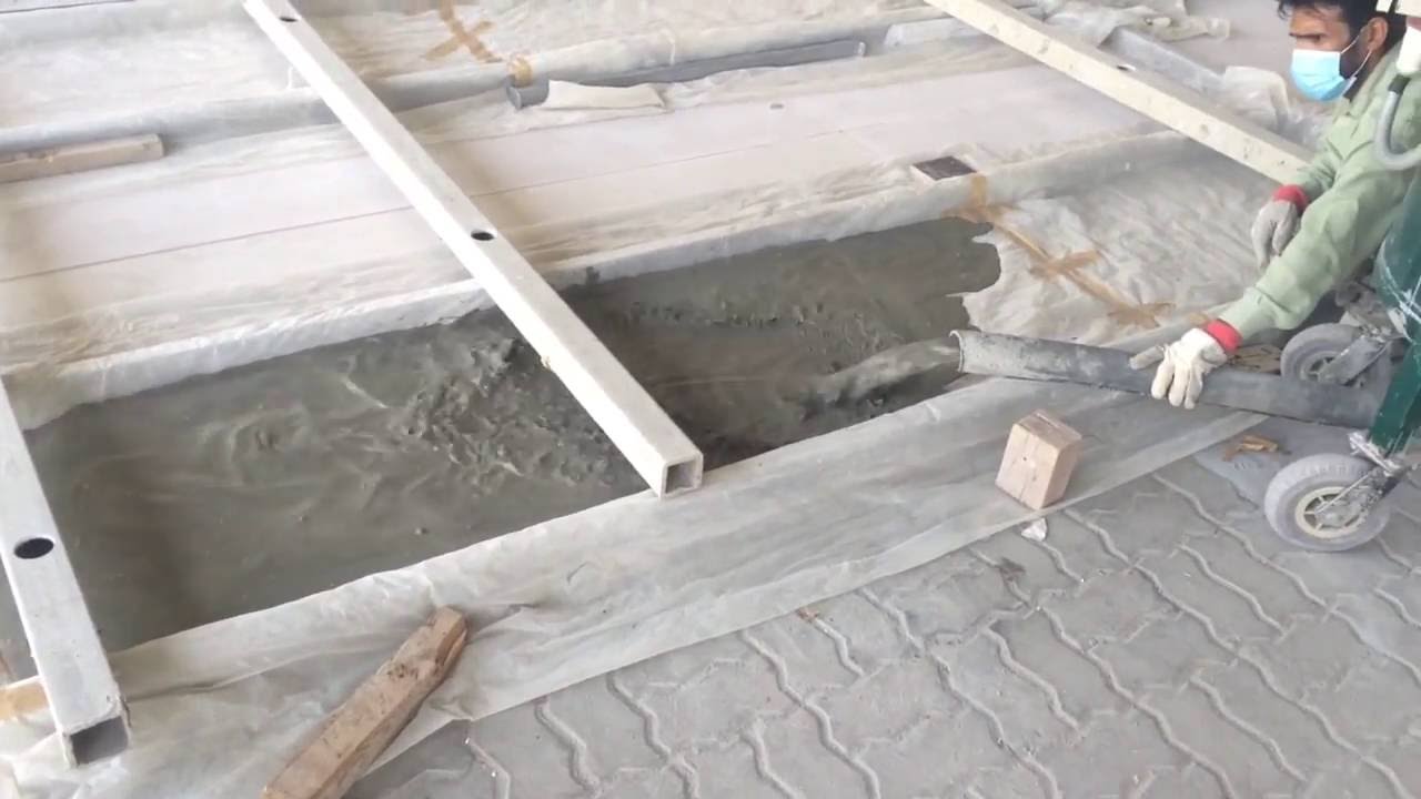 Lightweight Aerated Concrete Floor Screed With Low Density Youtube