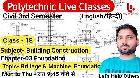 Building Construction | Chapter-2 | Class 18 | Masonry  | Civil 3rd Semester by Brijesh Sir