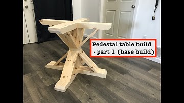 Pedestal table base build (round table) - Part 1
