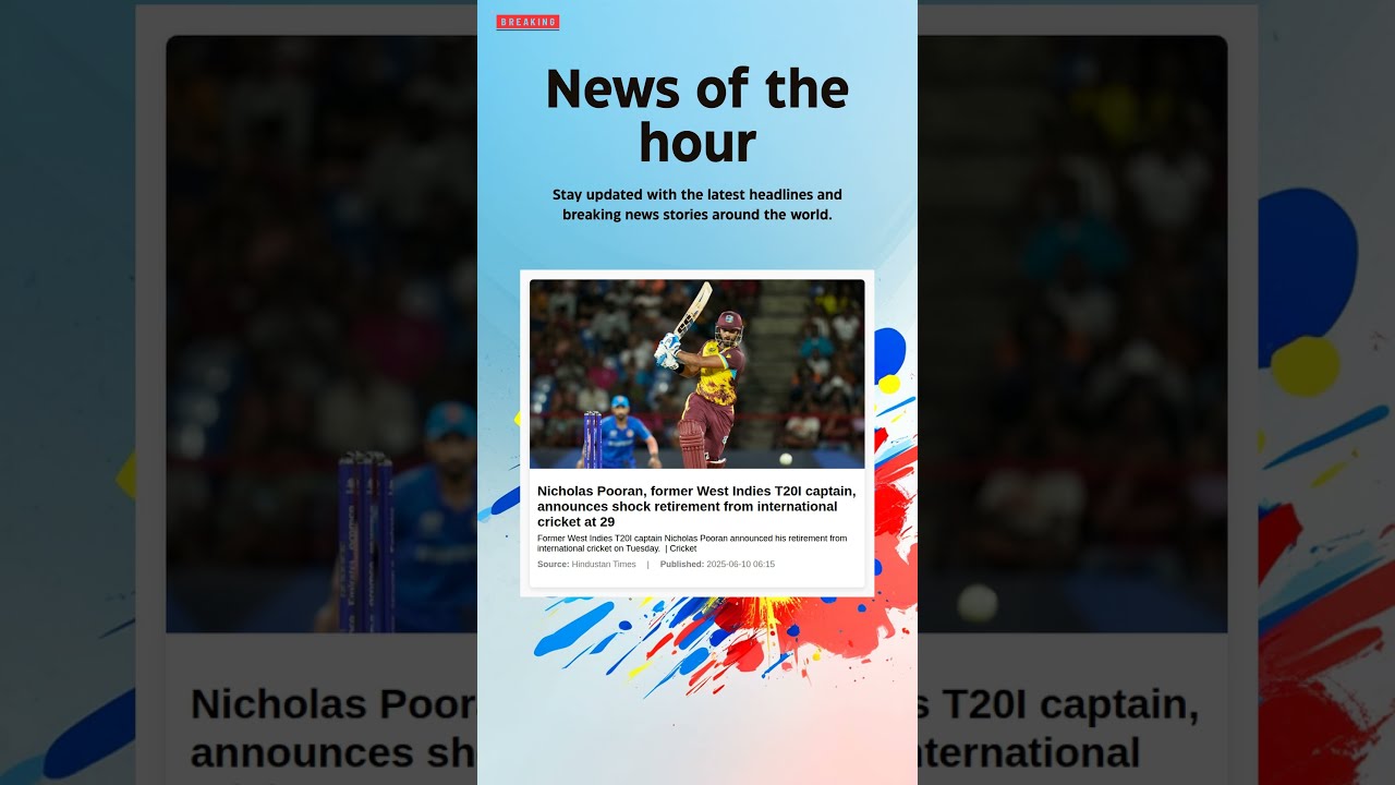 Breaking News Nicholas Pooran Former West Indies T20I Captain Announces Shock Cricket