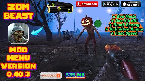 Zombeast Mega Mod v0.40.3 | God mode One hit kill & Unlimited Ammo  