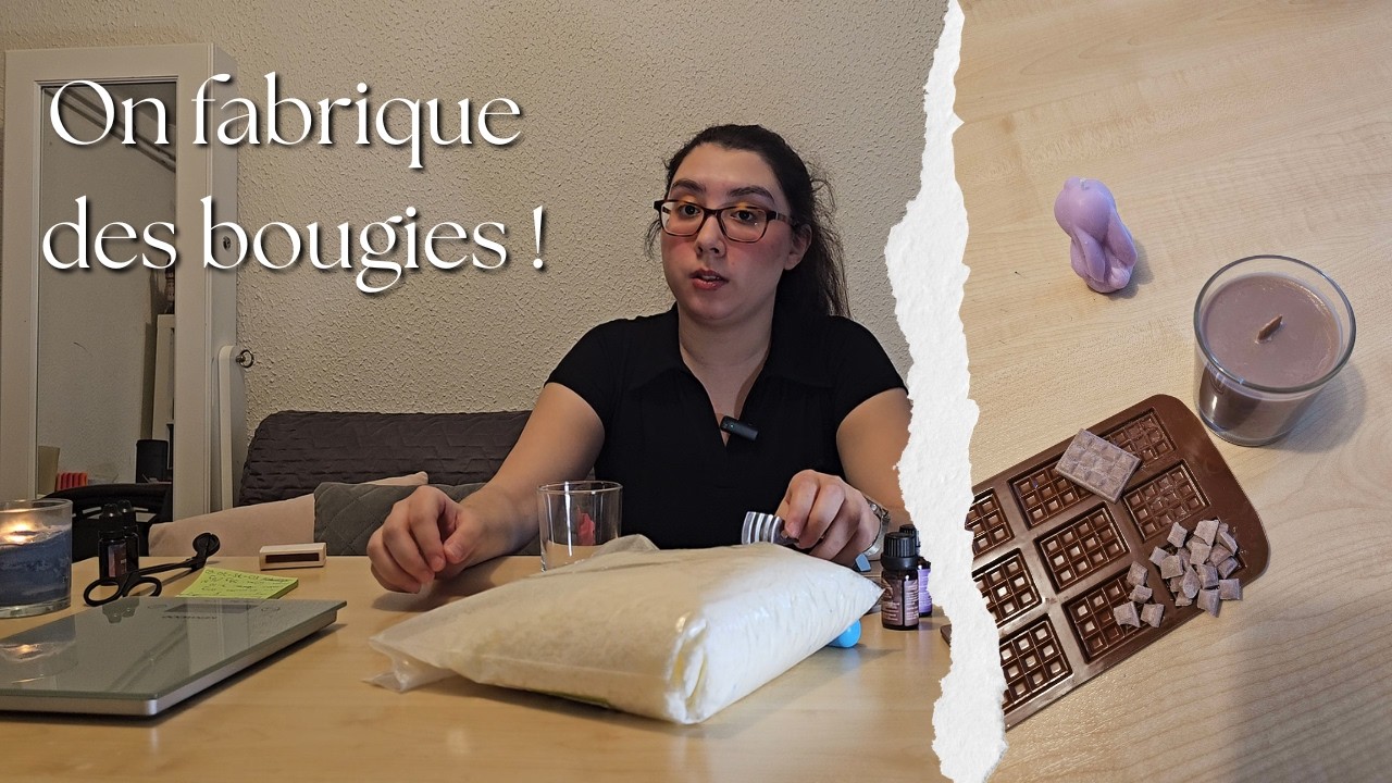 On fabrique des bougies pour l'anniversaire de ma meilleure amie !