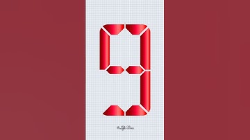 9–0 Digital Number Countdown with Voice | Fun & Clear Timer #countdown #timer #shorts