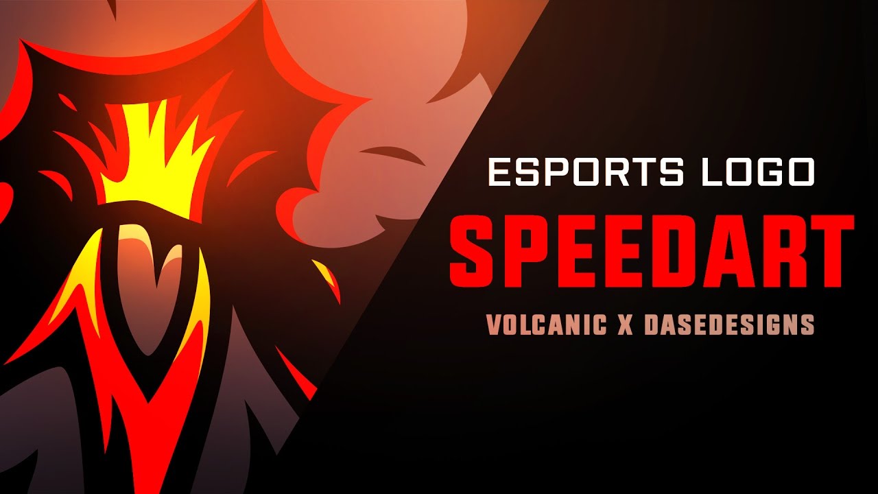 Volcanic Esports Logo | Adobe Illustrator Speedart - YouTube