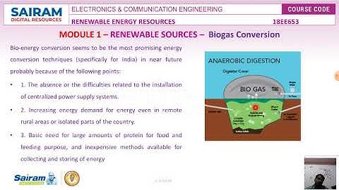 Lecture Video _18EE653_Module 1_bio mass, bio gass, distributed and hydrogen energy10_GV.RAJA