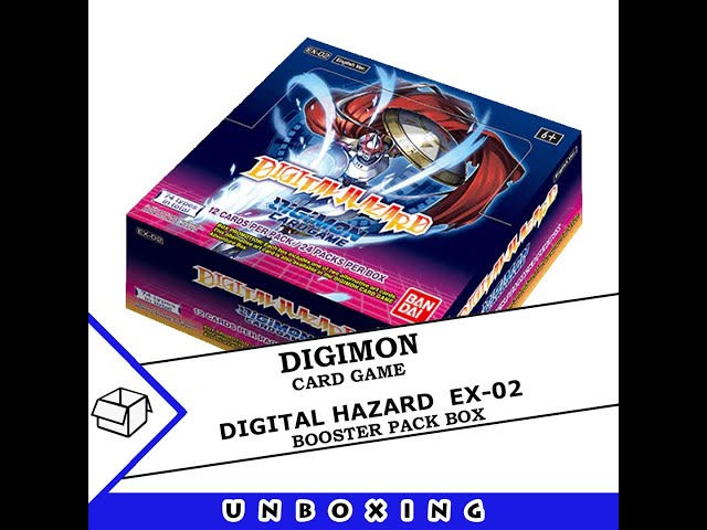 Digimon The Card Game: Digital Hazard (EX-02) booster box - YouTube