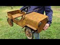 1970 Jeep Pedal Car - Restoration Abandoned Old Rusty Car