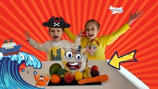 Celebrity Sink or Float Challenge Fruits and Vegetables with Emily and Thomas Net Worth