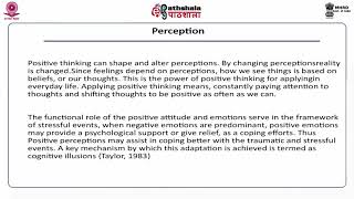 M-08. Developing Positive Attitude