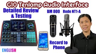 G10 Tenlamp Audio Interface/Sound Card Detailed Review and Testing