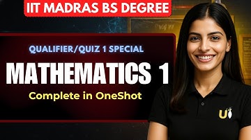 Mathematics 1 in ONE SHOT | All Concept Covered | Sept 2025 Qualifier/Quiz 1| IIT MADRAS BS