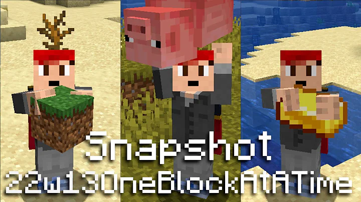 April First Minecraft Snapshot!!! One Block At a T...