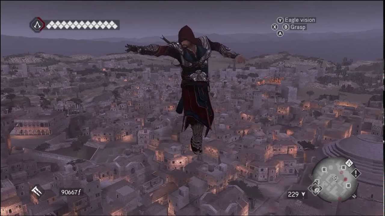 Assassin's Creed Brotherhood Last Mission Bug Assassin's Creed Brotherhood bug glitch (Ezio can fly) - YouTube