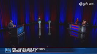 Debate for Democratic nomination for insurance commissioner runoff election