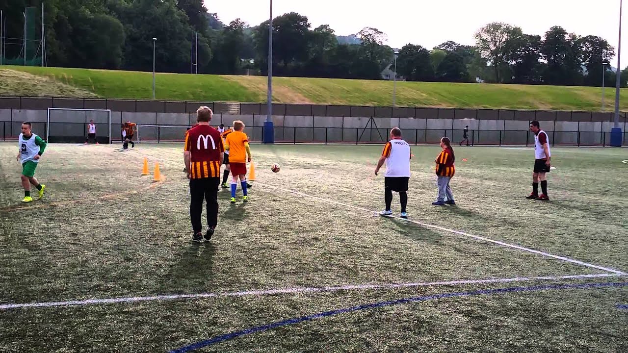 Football training Bradford DFC YouTube
