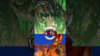 scp 682 #scpfoundation #vs black T-Rex #dinosaurking #edit #debate #battle #wisedit
