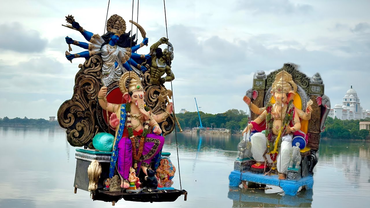 Ganesh Immersion In Tankbund Hyderabad | Ganapathi Nimarjanam 2025 | Ganesh Visarjan 2025 #visarjan 
