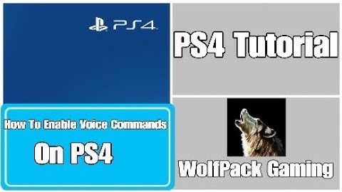 How To Enable Voice Commands On PS4