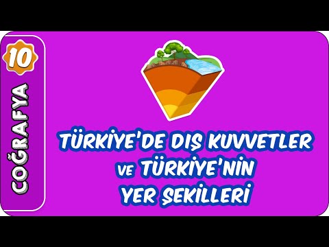 Türkiye’de Dış kuvvetler ve Türkiye’nin Yer Şekilleri  | 10. Sınıf Coğrafya