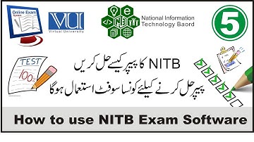 How to attempt NITB paper | NITB Exam Software