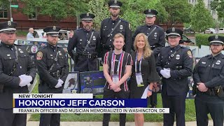 Franklin officer, country musician Jeff Carson honored at national memorial
