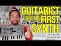 Guitarist buys his first synth