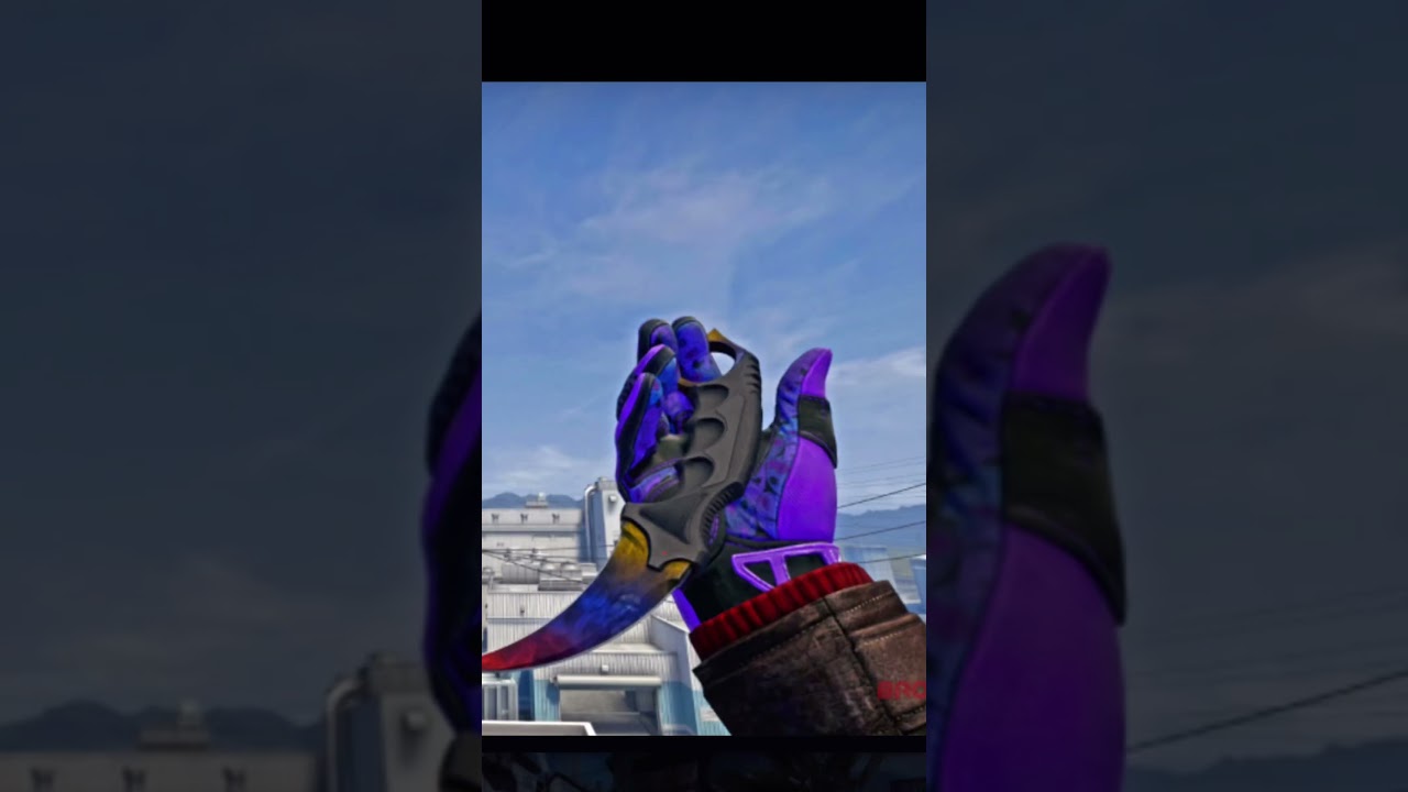 CSGO Karambit fire and ice knife 🔥🧊🔪 