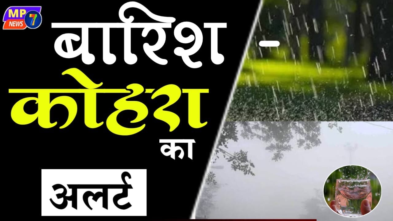 बारिश कोहरे का अलर्ट । baarish kohre ka alrt । mousm news । rain fog alert । weather update । mpcg