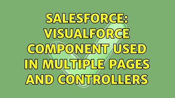 Salesforce: Visualforce component used in multiple pages and controllers (2 Solutions!!)