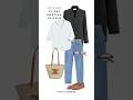 OOTD. Spring outfit for client meeting in Oslo. Button down, jeans, Hangisi flats &amp; basket bag.