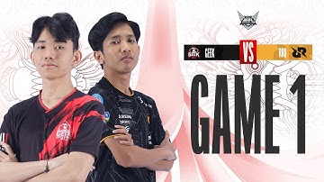 GEEK FAM vs RRQ | Regular Season WEEK 3 DAY 3 | GAME 1 | #MPLIDS12