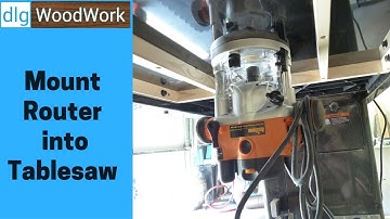 Mount Triton Router in to Sawstop Extension Wing