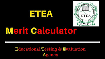 Merit/Aggregate calculator of ETEA