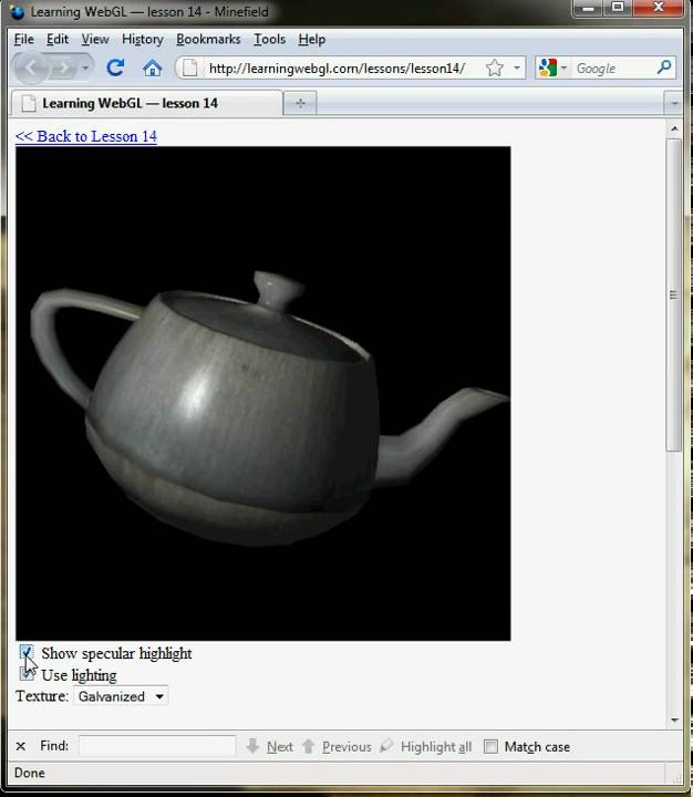 GL Lesson 14 specular highlights YouTube