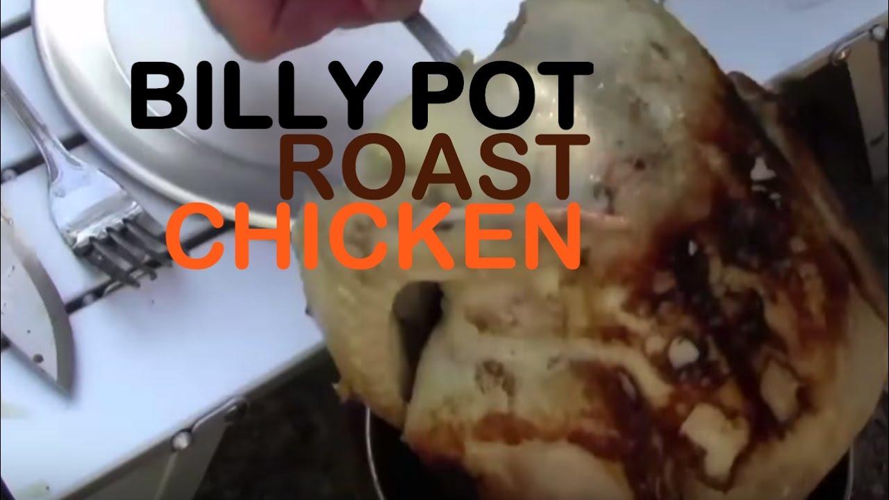Camp Pot Roast Chicken! Moist & Flavorful! / Camping Stove / Campfire