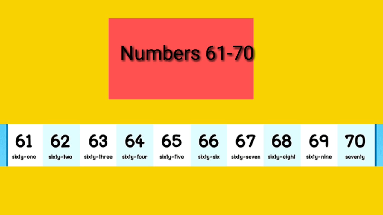 Numbers 61-70