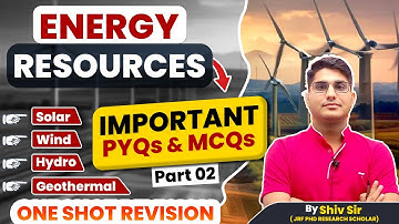 UGC NET JUNE MARATHON CLASS | COMPLETE ENERGY RESOURCES IN ONE CLASS | UGC NET Environment |Shiv Sir