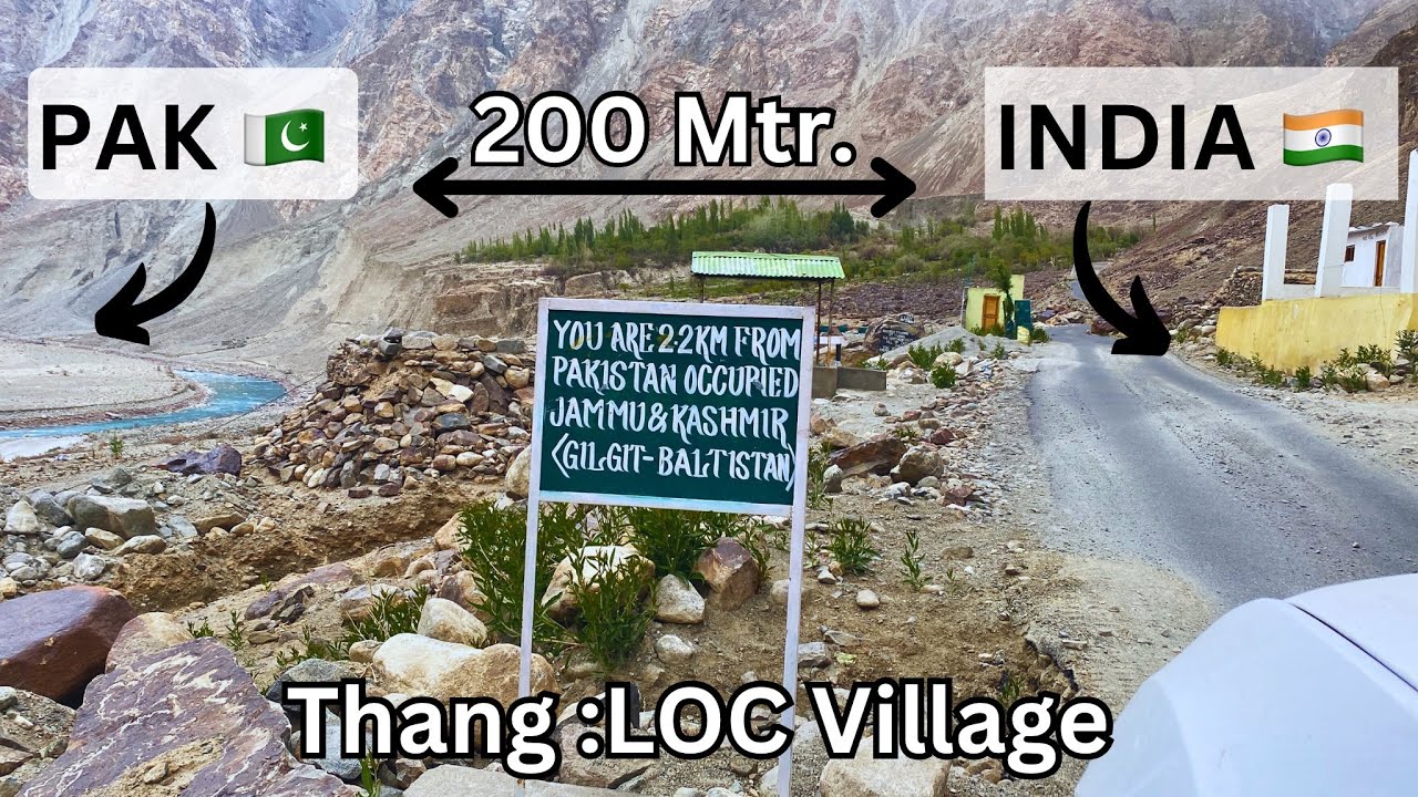 Leh Ladakh Road Trip 2023 | POK LOC Border | Thang Village | Indo Pak Border | Roads To Himalayas