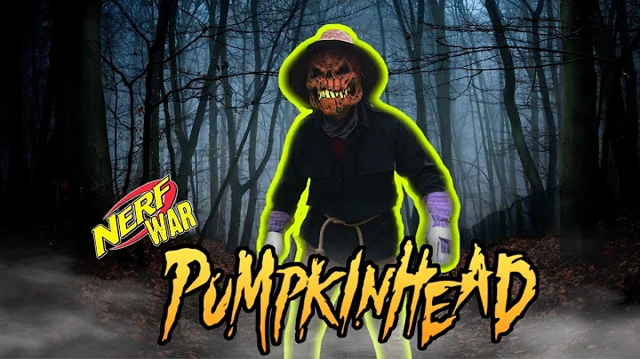 Pumpkin Creature From The Backyard!! Sneak Attack Nerf War!!
