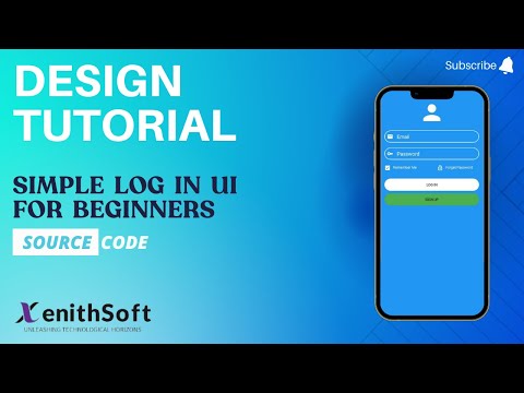 Simple Login UI Design in Android Studio | Step-by-Step Guide| XenithSoft
