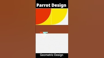 How To Make Geometrical Parrot 🦜 Design For Medibang Paint @bidyaeditz #shorts #illustrator