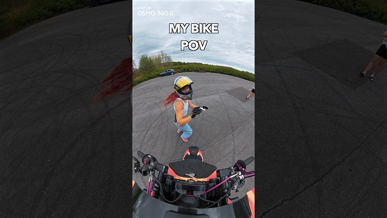 My bike POV vs your POV 👀
