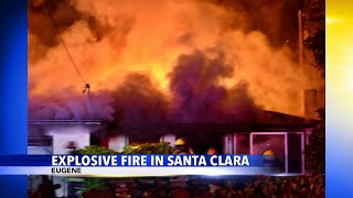 Explosive house fire leaves one killed