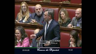 Riccardo Ricciardi M5S Chamber Speech in the Chamber 25/03/2026