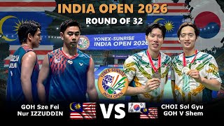 Download Lagu GOH Sze Fei / Nur IZZUDDIN vs CHOI Sol Gyu / GOH V Shem | India Open 2026 Badminton MP3
