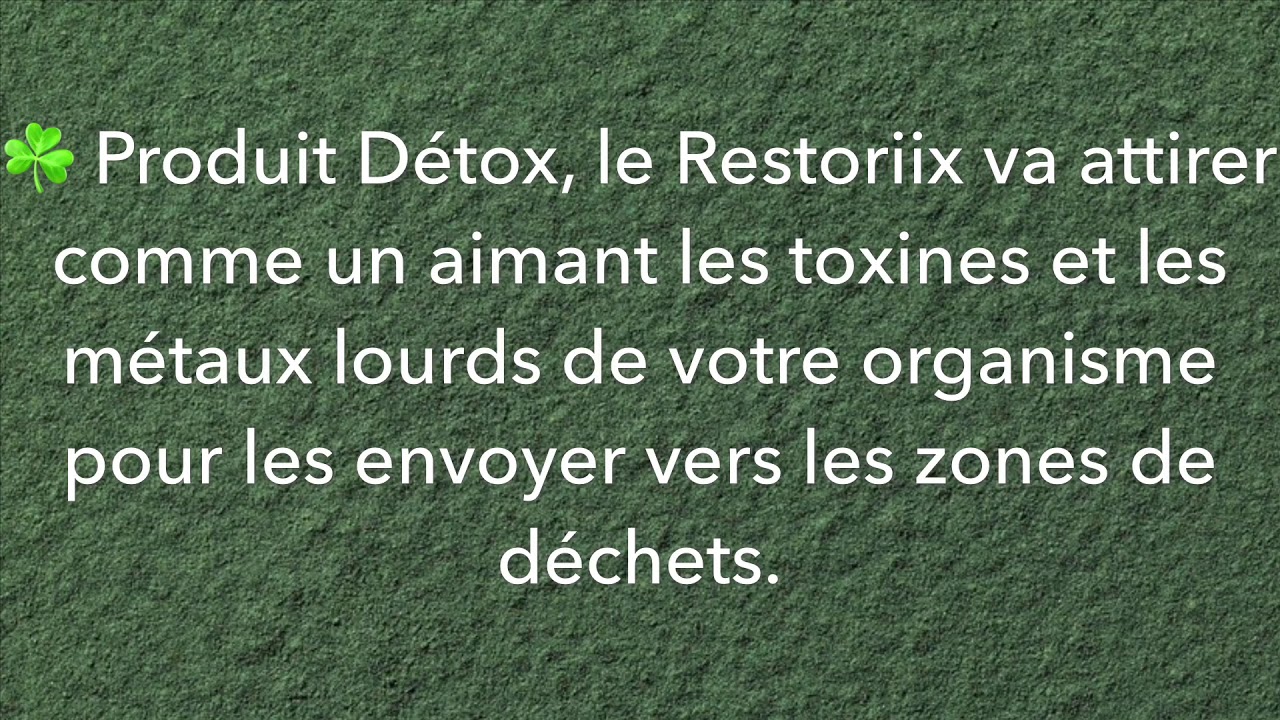 RESTORIIX, notre cure DETOX 100% naturelle - YouTube