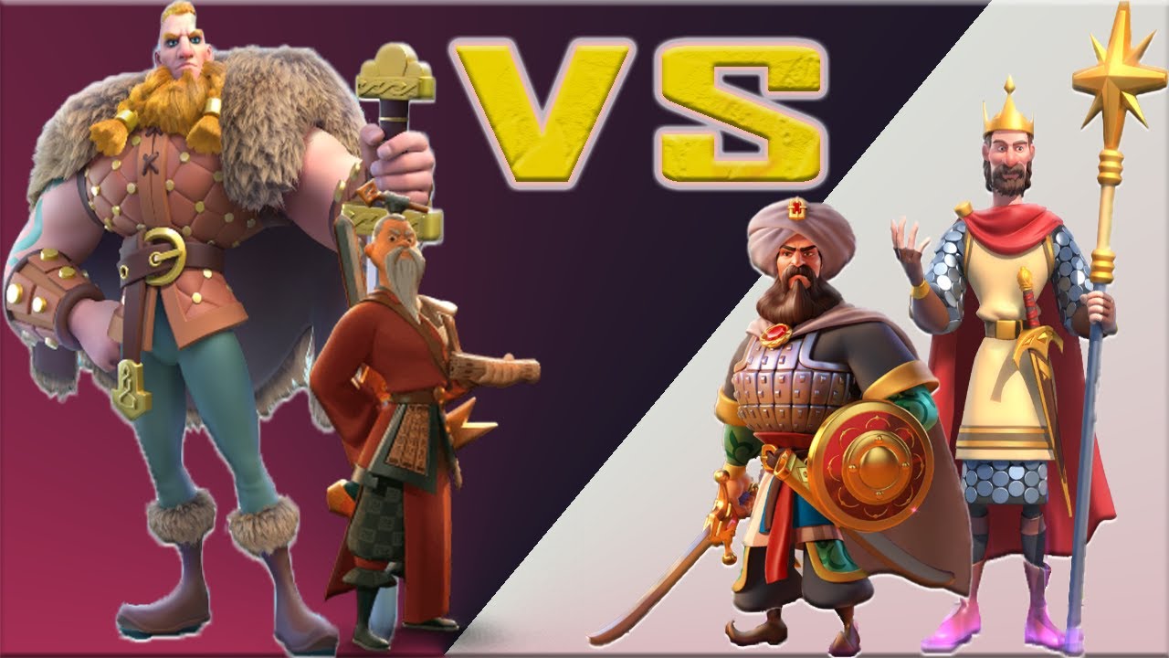 Bjorn/Tôn Tử vs Pelagius/Baibars : 2 cặp tướng mạnh đầu game Rise of ...